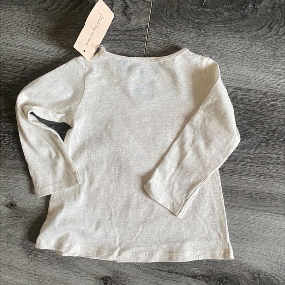 NWT First Impressions Infant 'Pretty Fox' Long Sleeve T-Shirt-Cream-Sz 6-9 M - Picture 5 of 5